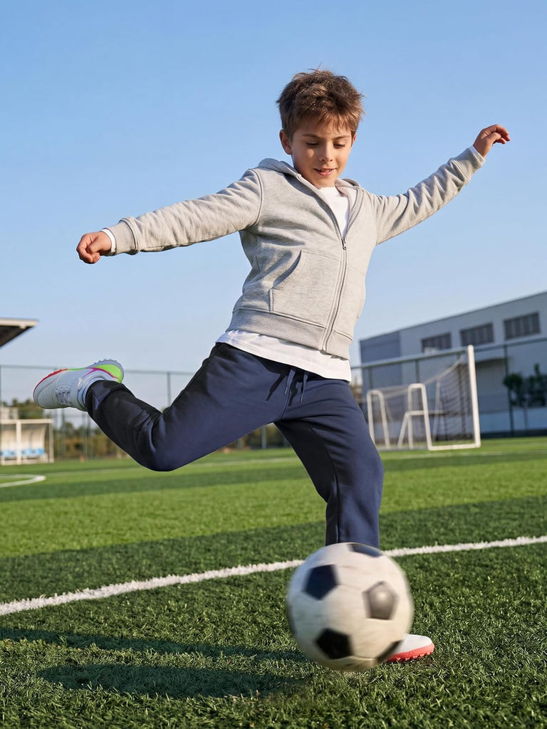 4 Pack Boys Fleece Sweatpants Kids Athletic Jogger Pants