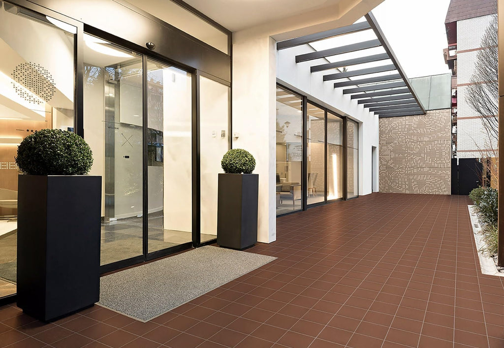 6x6 Matte Red Quarry Tile - Non-Slip Heavy-Duty Ceramic Floor & Wall Tile, 30 Tiles (7.5 Sq Ft), for Commercial