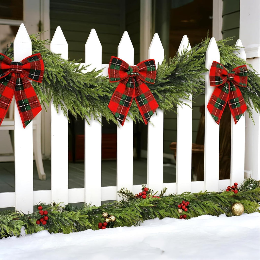Artificial Christmas Norfolk Pine Garland for Stairs Decor (16 FT,1 PCS)