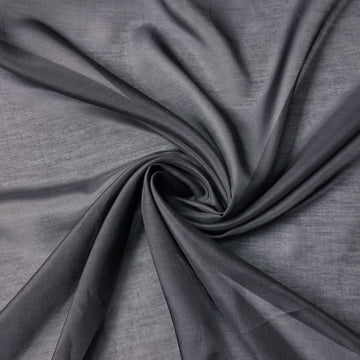 Black Print Silk Cotton Fabric Dress Fashion Lining Sewing Material