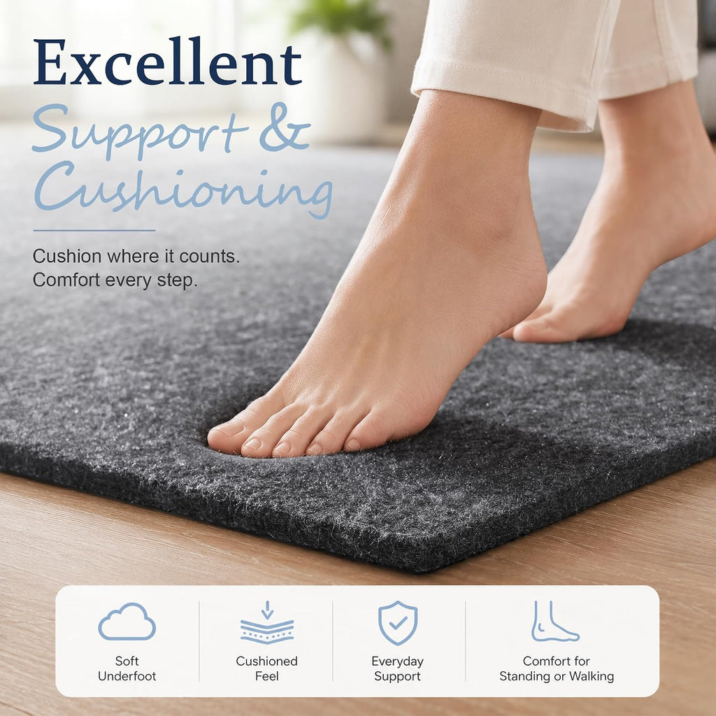 9x12 Non Slip Rug Pad Gripper Cushioned Carpet Pads - Set of 108