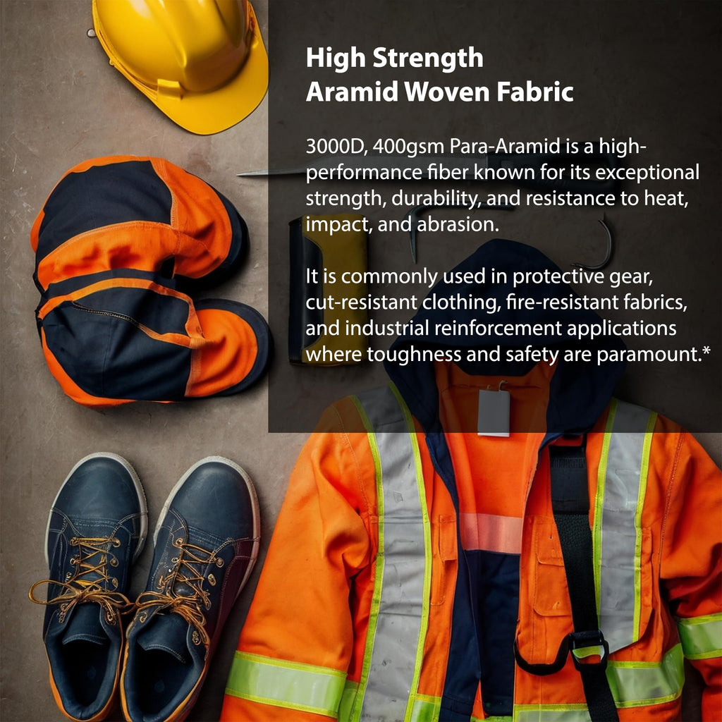 High Strength Aramid Woven Fabric para Aramid 3000D Temperature Resistant Cut Resistant Fabric fire Resistant