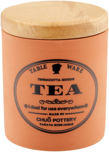 Mino Ware K60707 Terracotta Canister Tea
