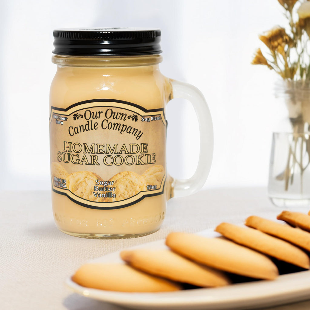 Sugar Cookie Scented Mason Jar Candle 13 oz