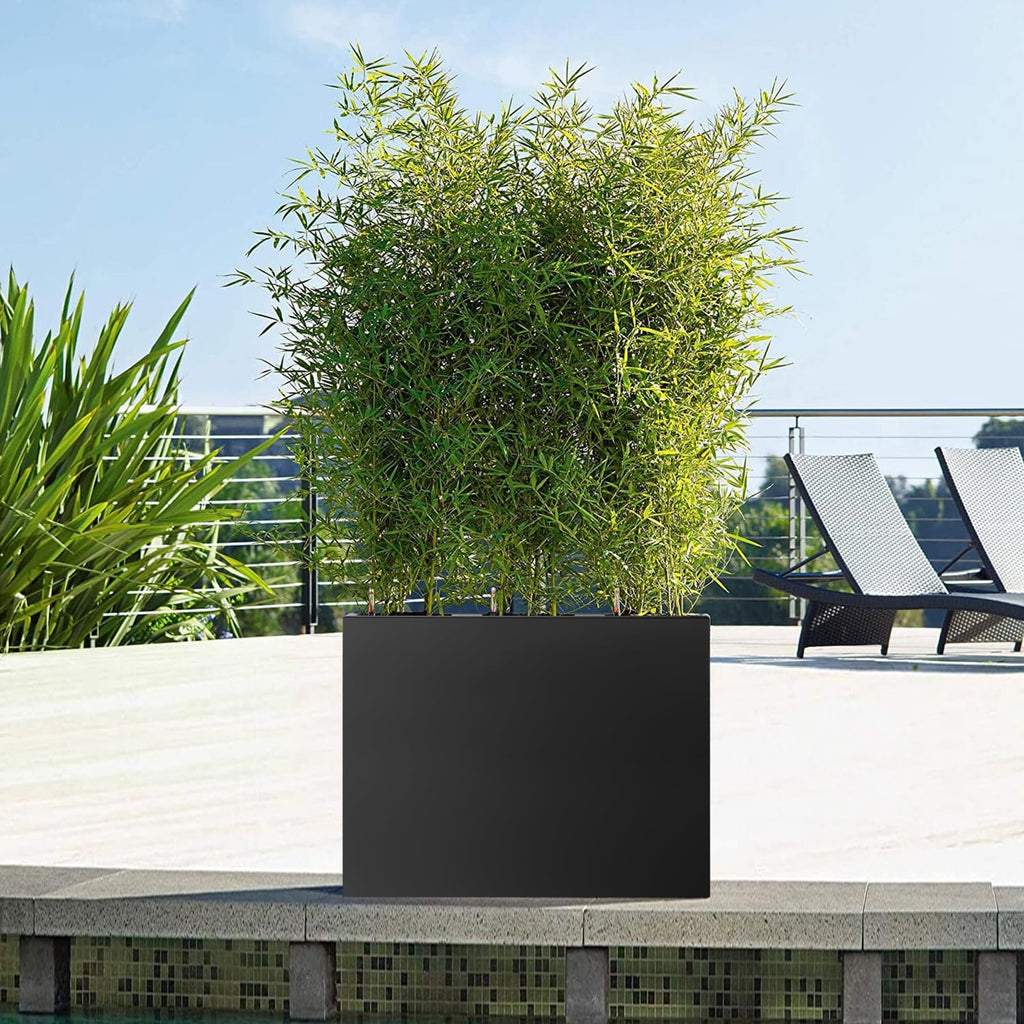Steel Planter Box 20"x20"x21", Large Square Metal Planter Box