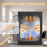 Manastin 2 Person Portable Steam Sauna for Home