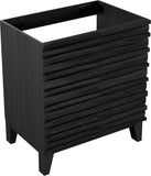 Cascade 30" Freestanding Bathroom Vanity Cabinet Without Top in Black Oak