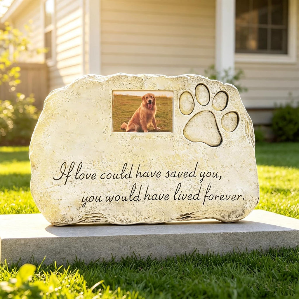 Dog Memorial Gifts for Loss, Pet Memorial Stone, Pet Tombstone Dog or Cat Memorial Stone, Pet Sympathy Gifts Dog