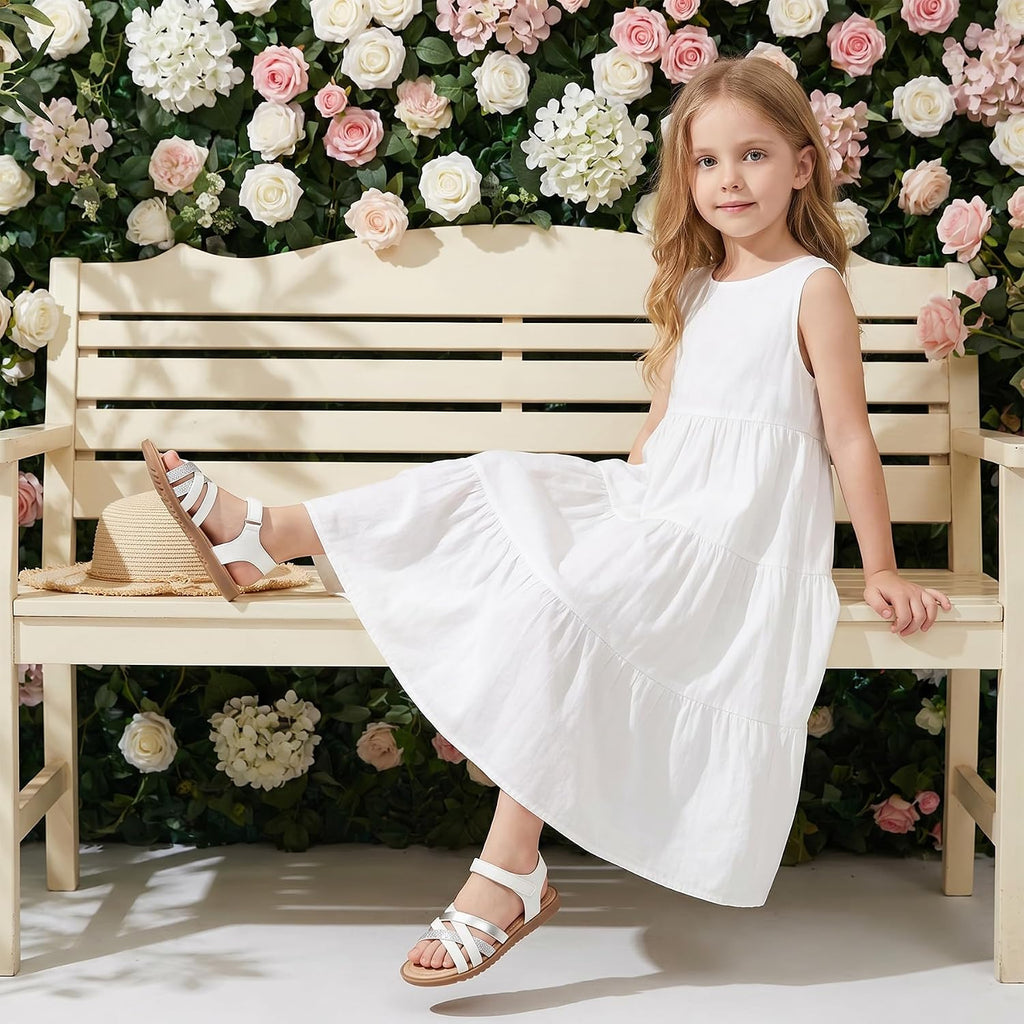 Toddler Girls Sandals Open Toe Dress Sandals for Kids