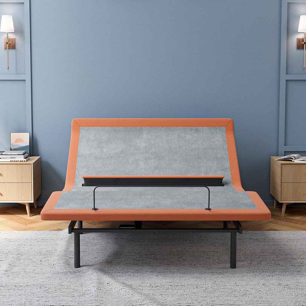 Queen Adjustable Bed Frame with Lumbar Support Smart App - Set of 27