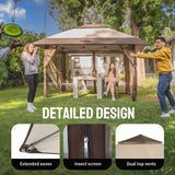 13x13 Pop Up Gazebo, Canopy Tent, Gazebos on Clearance - Out - Image 3