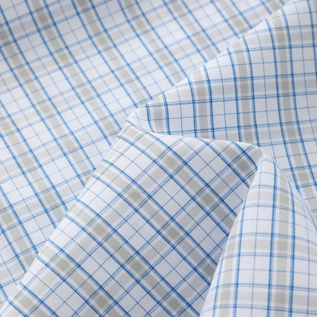 Boys Plaid Short Sleeve Shirt Toddler Soft Chambray Button Down Summer Breathable Casual Shirt for Kids