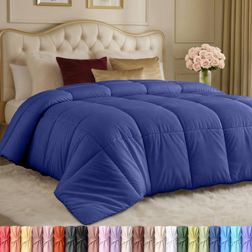Duvet Insert, Comforter 90 x 102 Inches, Slate Blue