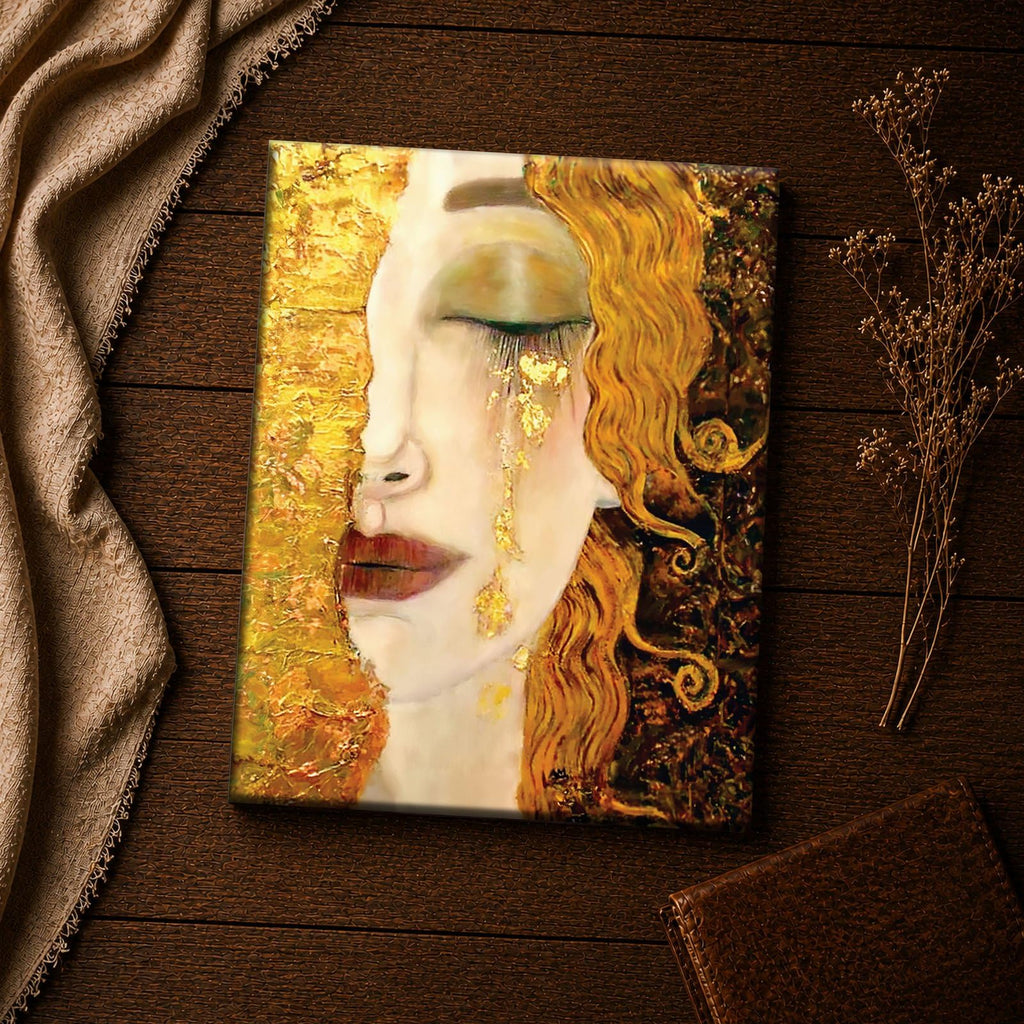 Golden Tears by Gustav Klimt Wall Art, Canvas Print