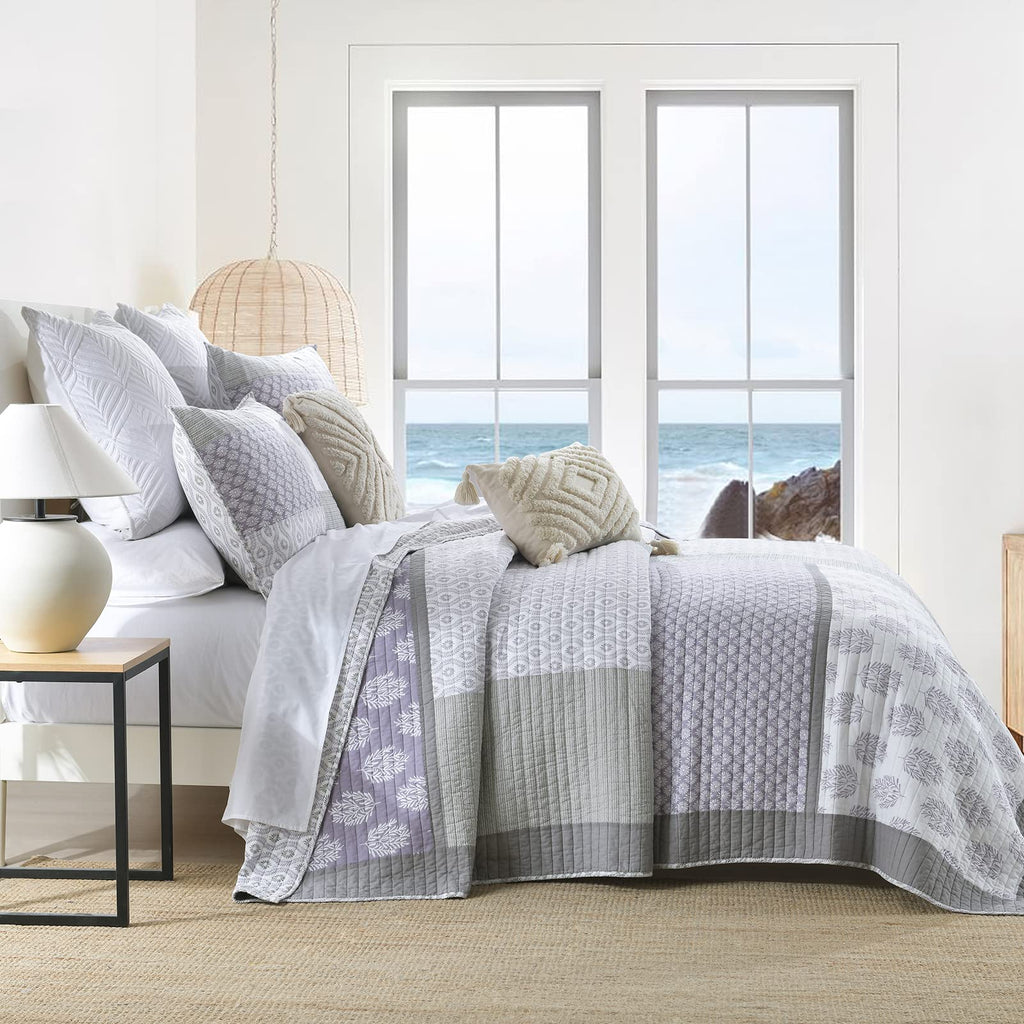 100% Cotton Quilt Set Farmhouse Floral Lightweight Bedding