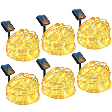Solar Rope Lights, 46FT String Lights Outdoor Waterproof