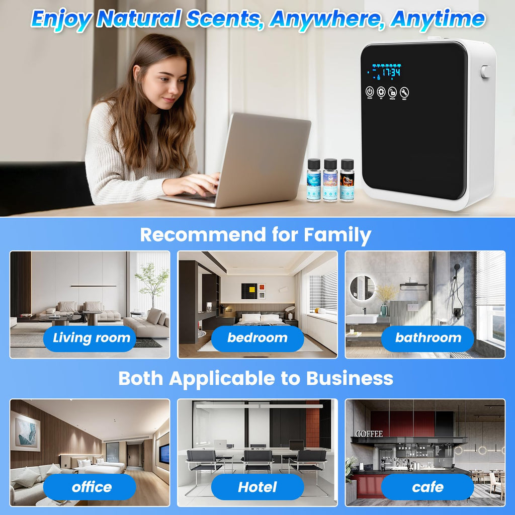 Waterless Essential Oil Diffuser, House Scent Air Diffusers Hotel