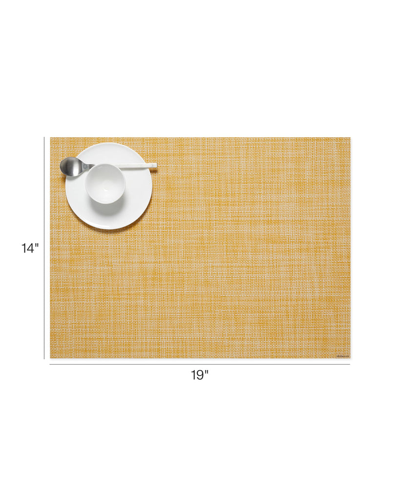 Mini Basketweave Placemats, Woven Rectangle Placemats Set of 4
