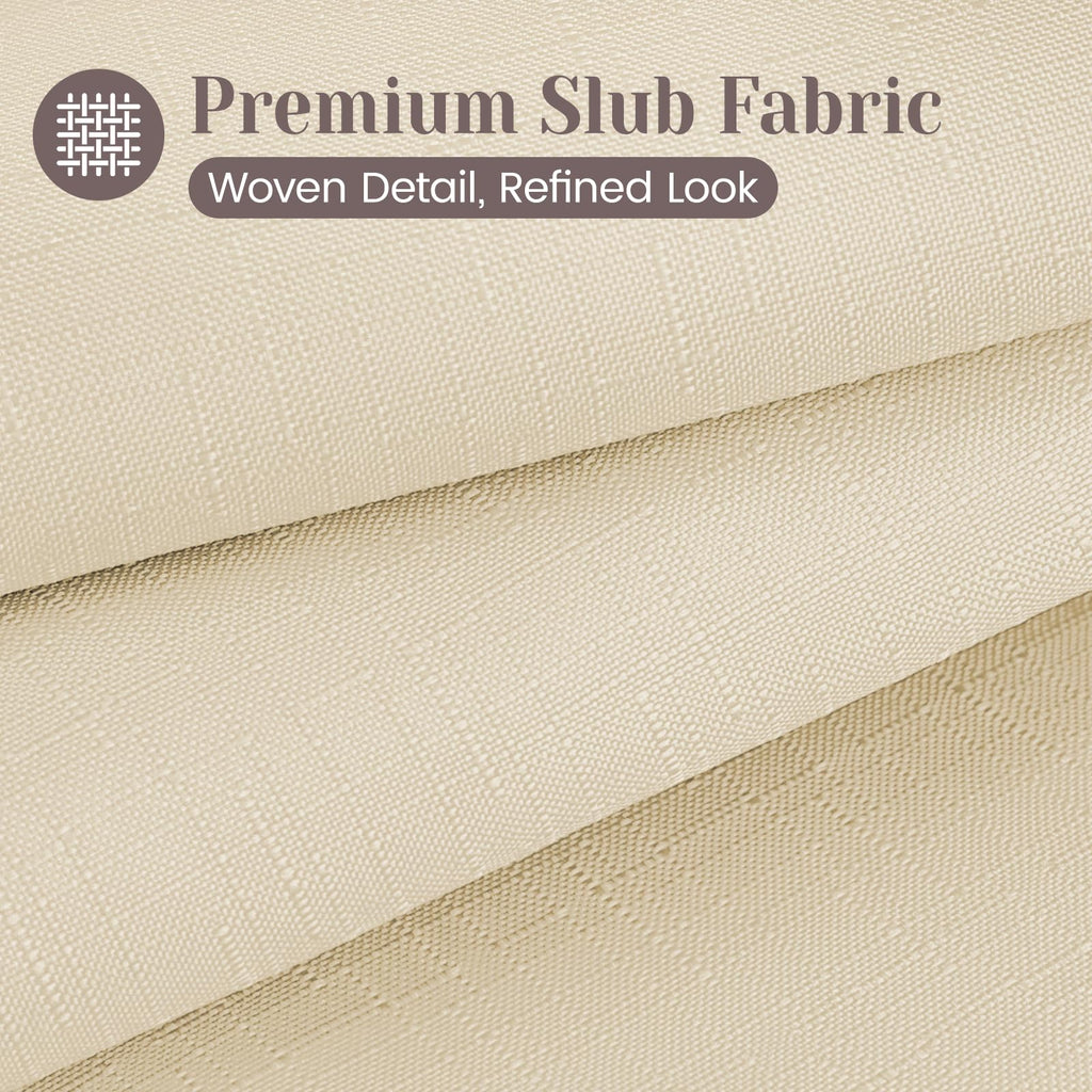 Ringless Slub with Snap in Liner, 71x86, Linen