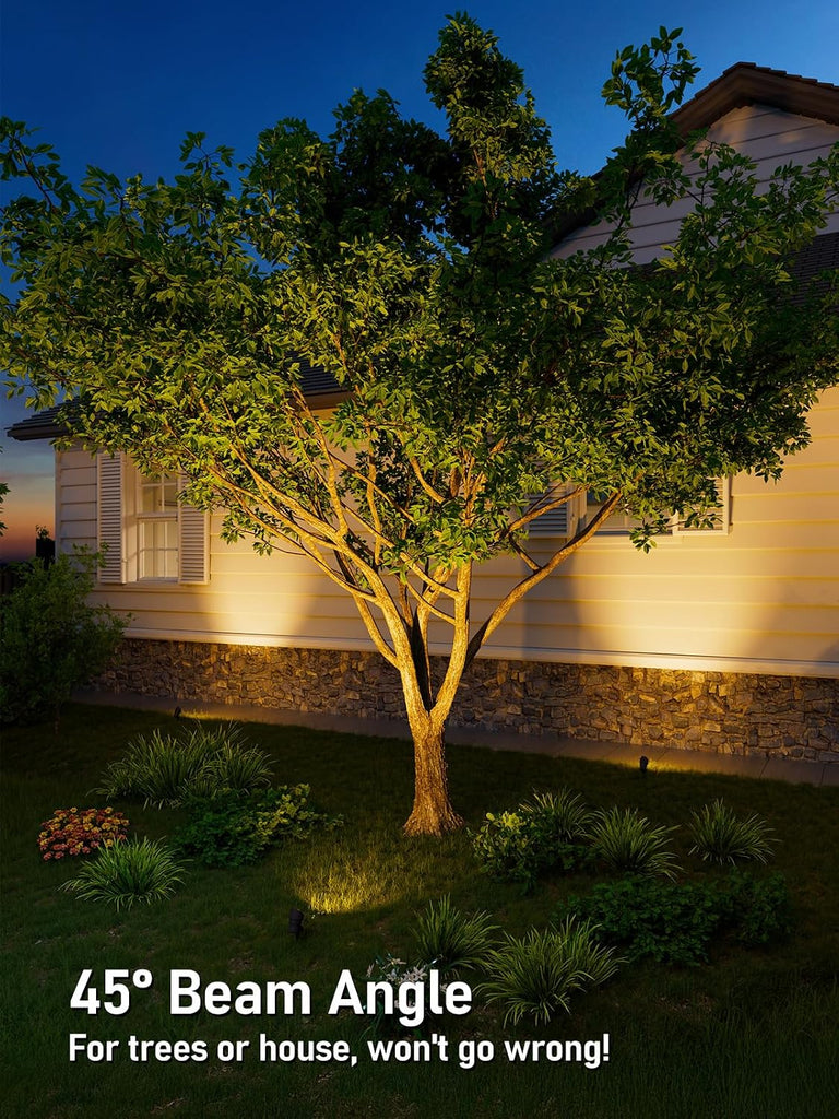 6-Pack 5W 12-24V Low Voltage LED Spotlight 3000K Oil Rubbed Bronze | Landscape Pathway Lights Outdoor, CRI90