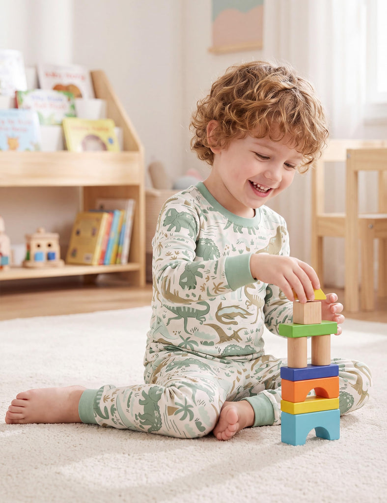 Toddler Pajamas 100% Organic Cotton Pjs Set for 6T Boys Clothes