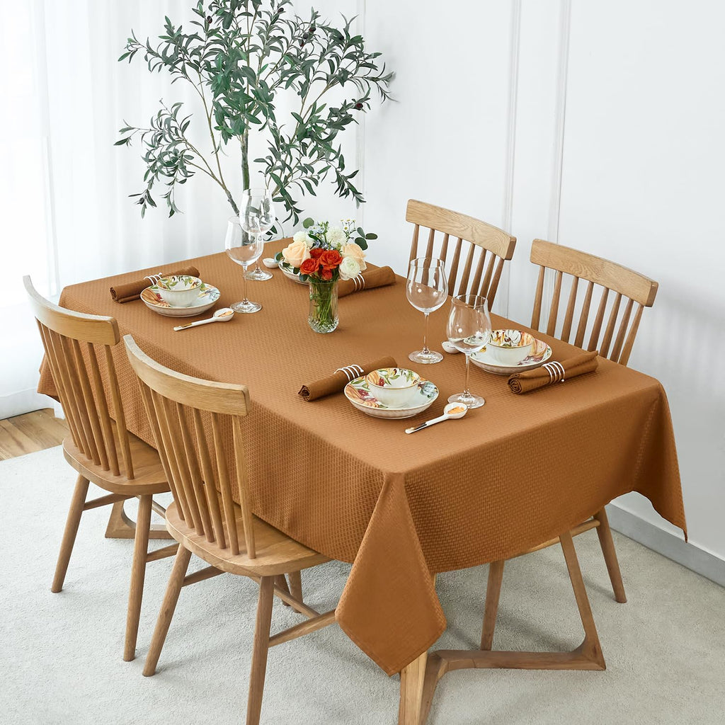 Fall Cloth Napkins 20 x 20 Inch Weaved Texture Design Soft Comfortable Luxury Serviette for Harvest Thanksgiving