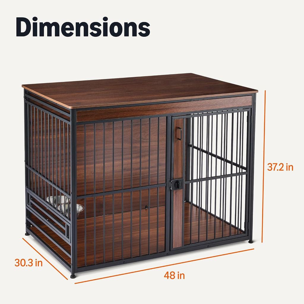 Furniture Style Dog Crate, 48 Inches