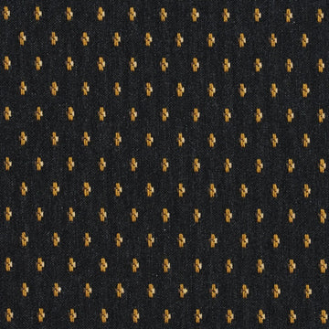 Black and Gold Ditsy Dots Upholstery Fabric by The Yard - SKU: Mingle Espresso