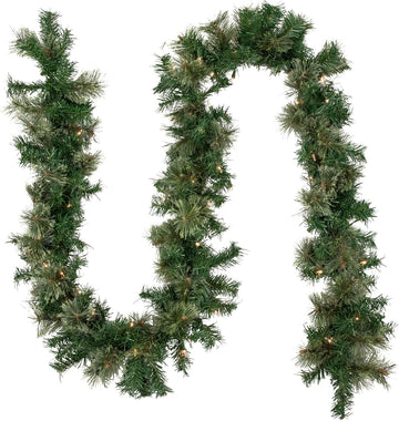 Cashmere Pine Artificial Christmas Garland 9'x10 Clear Lights
