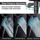 Shower Heads with Handheld Spray Combo: 7.2" Rain Shower Head & Handheld Shower Head 2-IN-1 Shower Head with 60" Hose