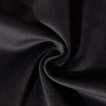 55 Inch Wide Solid Heavy Upholstery Soft Velvet Fabric Color Charcoal Grey by The Yard