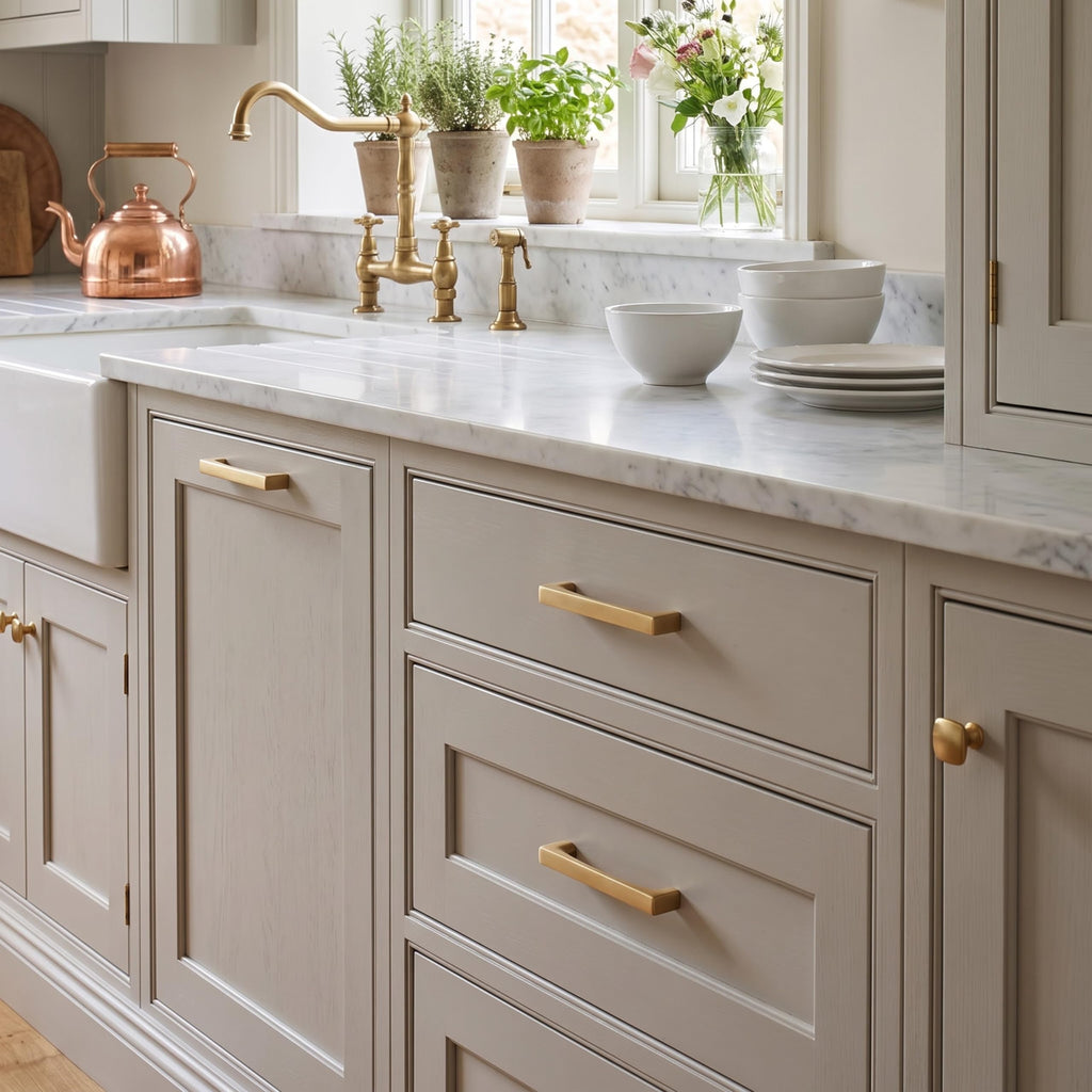 Solid Handles Appliance Handle Pull 18-Inch(457mm) Champagne Bronze Cabinet Pulls,Heavy Duty Cabinets