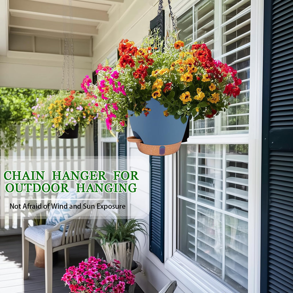 Hanging Planters for Indoor Plants 8 Inch, 2 Pack, Self Watering