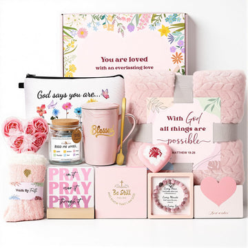 Christian Gifts for Women Faith, Religious Inspirational Catholic Encouragement Gift Sets, Unique Spiritual Christmas