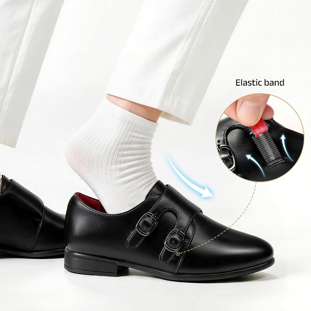 Boy's Monk Strap Loafers Dress Shoes