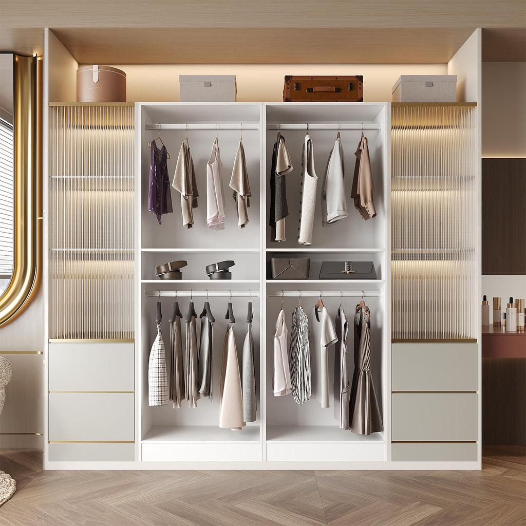 25'' Freestanding Closet System Walk-in Wardrobe Closet Tower