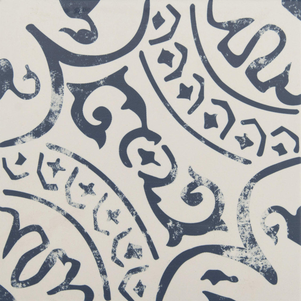 Indigo Encaustic Glazed Porcelain Wall Tile Kitchen Sample Flooring