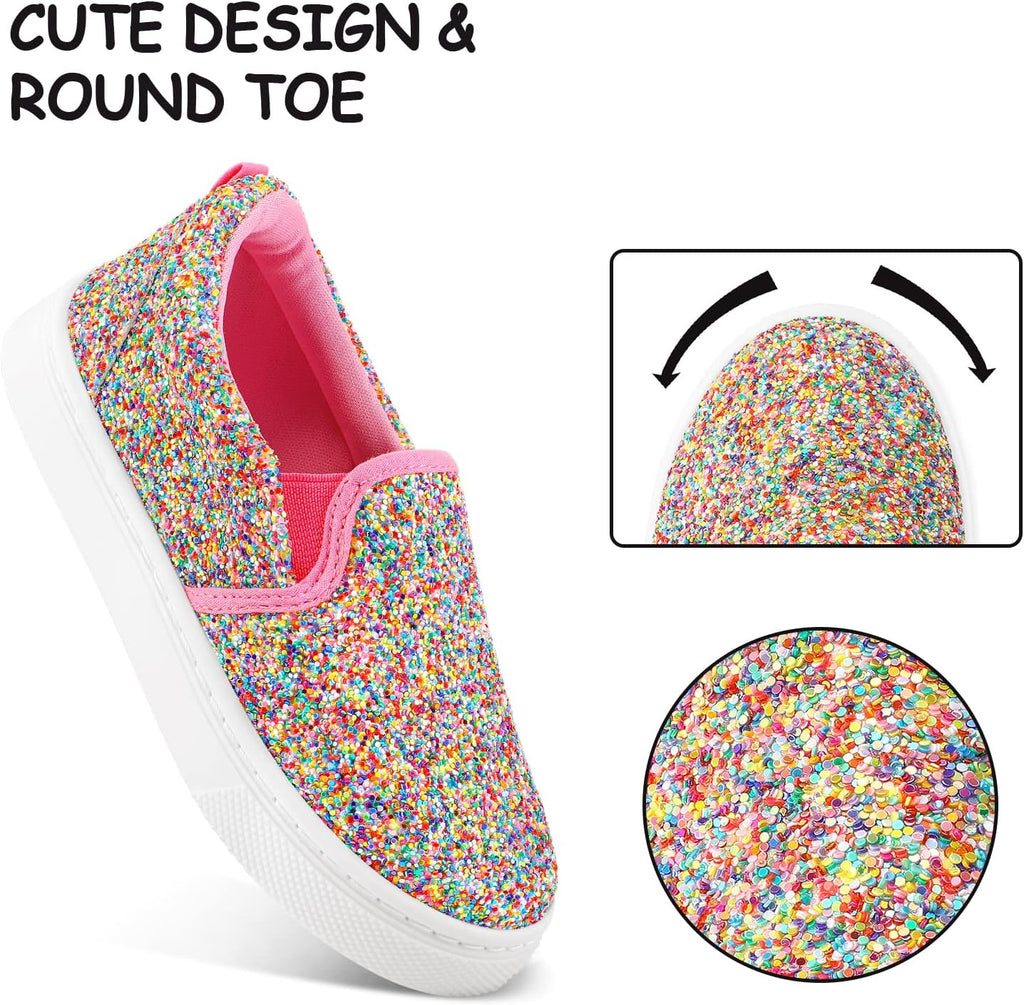 Toddler Sneakers for Girls Boys Slip On Canvas Walking Shoes