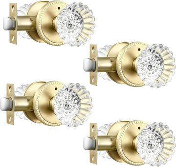 Crystal Door Knobs, Privacy Glass Door Knob