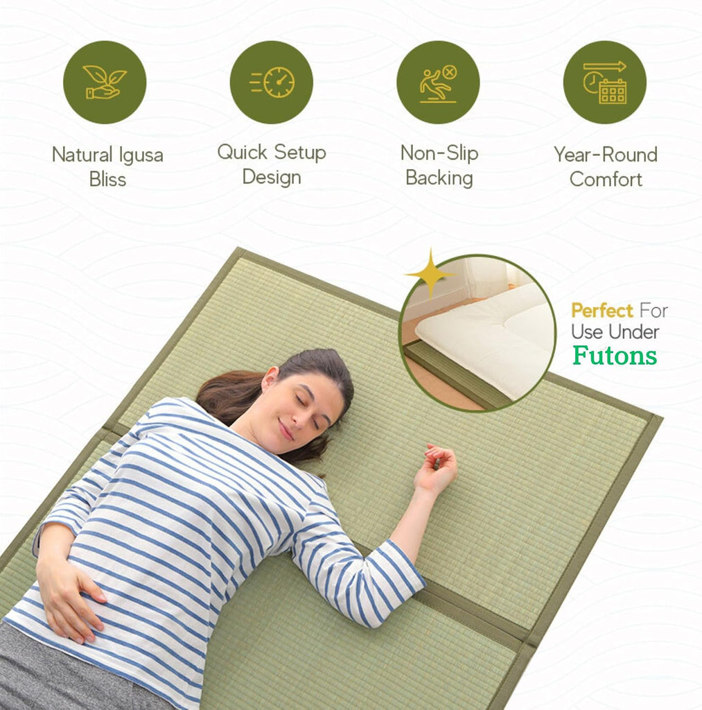 Japanese Traditional Tatami Mattress, Igusa (Rush Grass) Tatami Mat, Floor Mattress, Japanese Floor Mattress, Japanese