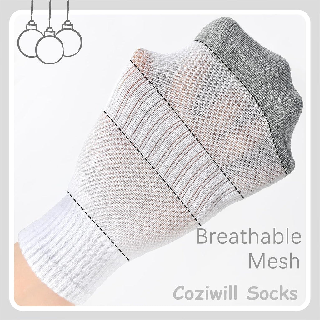 Ankle Socks Kids Cushioned Athletic Quarter Socks Boys Cotton Short Sock Sports Youth 6/12 Pairs