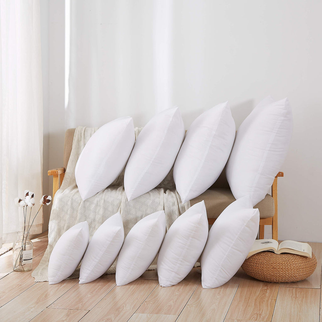 Throw Pillow Inserts, Euro Sham Form Stuffer with Premium Polyester Micro Fiber, Decorative for Bed, Couch and Sofa