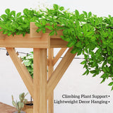 6.6' x 6.6' Outdoor Pergola with Stable Structure and Concre - Image 8