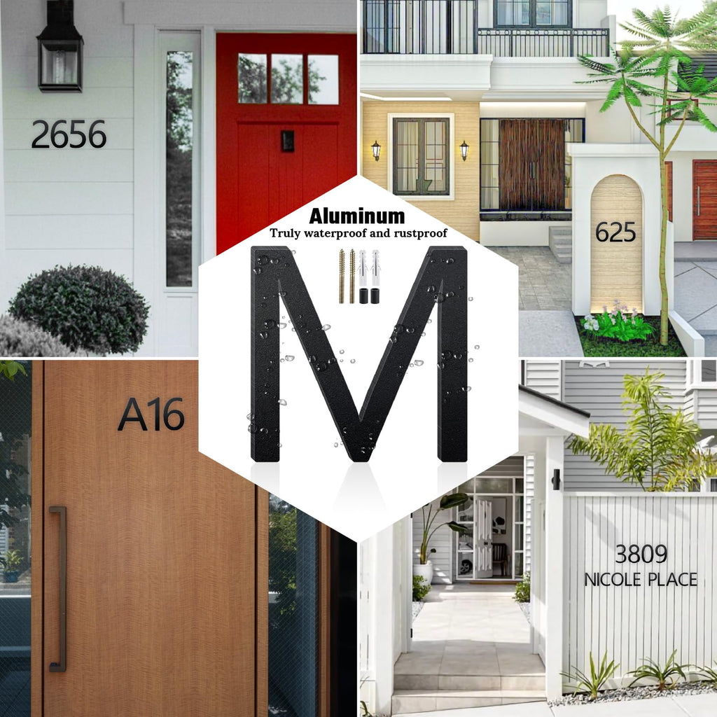 12 Inch Floating House Numbers for Outside, Address Numbers