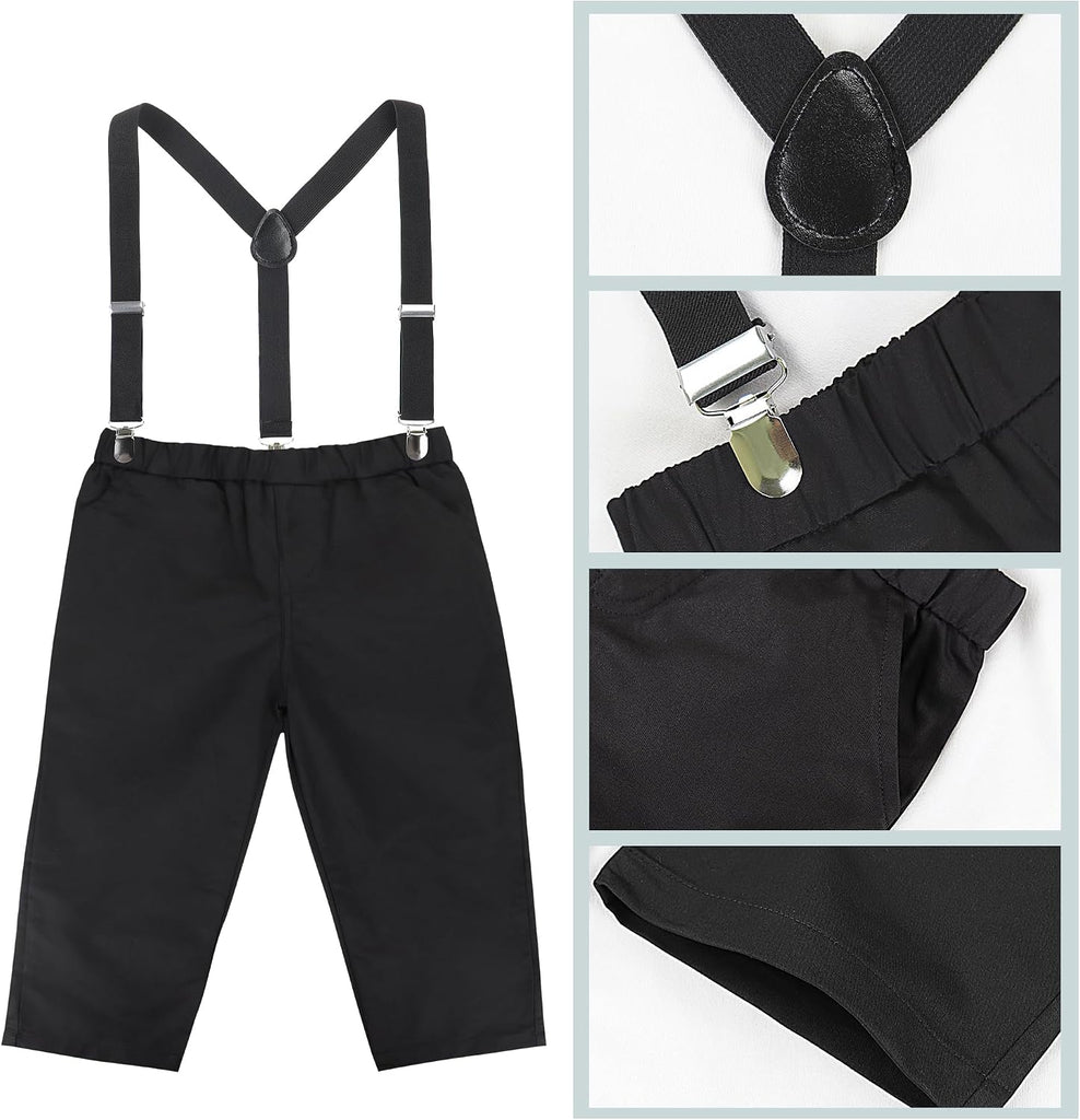 Toddler Boy Gentleman Outfit Infant Tuxedo Outfits Baby Boys Clothes for Baptism
