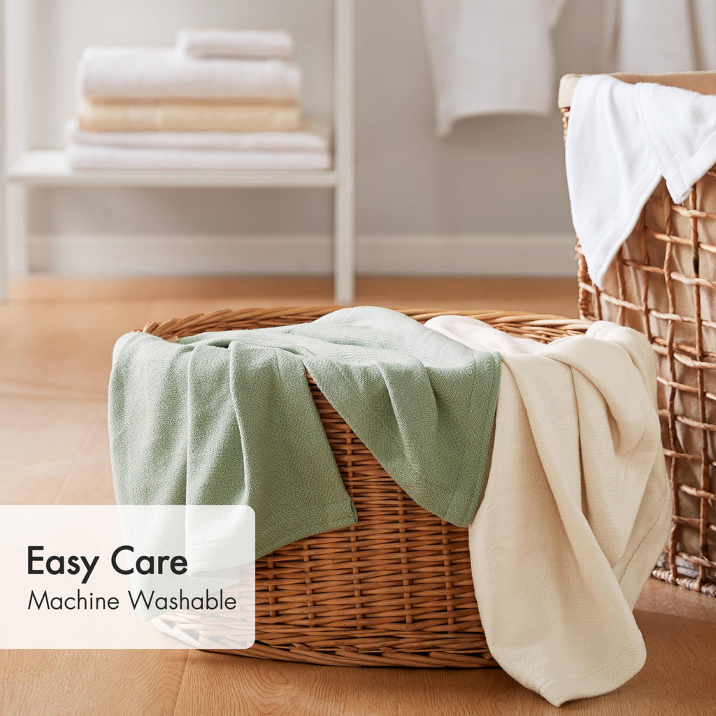 Twin Size Summer Blanket, Khaki, 70% Rayon from Bamboo