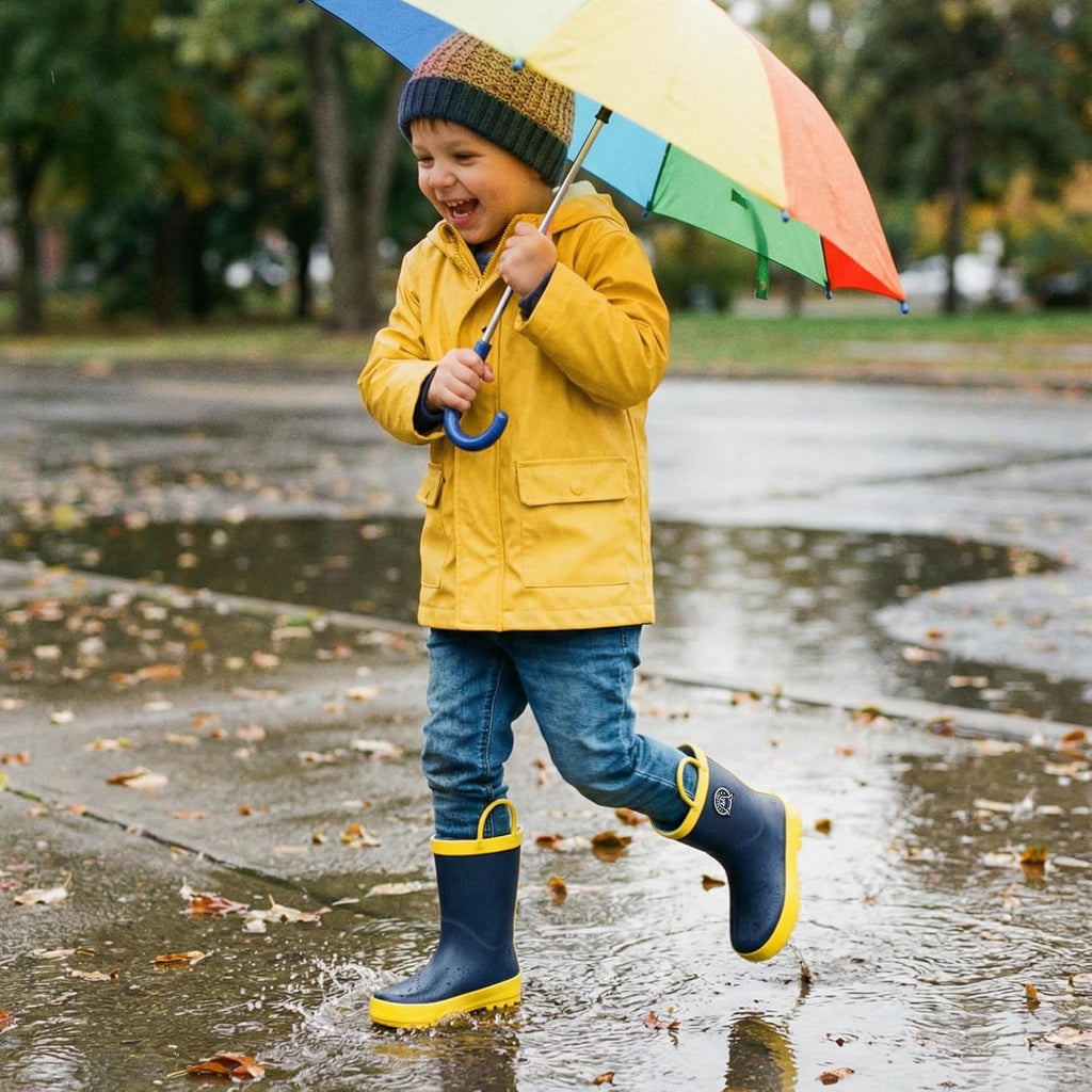 Kids Rain Boots for Boys Girls Outdoor Play and Rainy Days