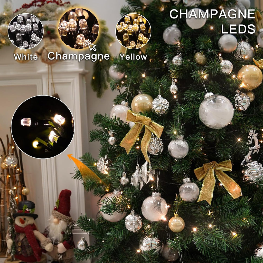 Christmas Tree Lights Indoor, 66ft 200led Connectable Tree Lights with 8 Modes, Twinkle Lights for Christmas Tree
