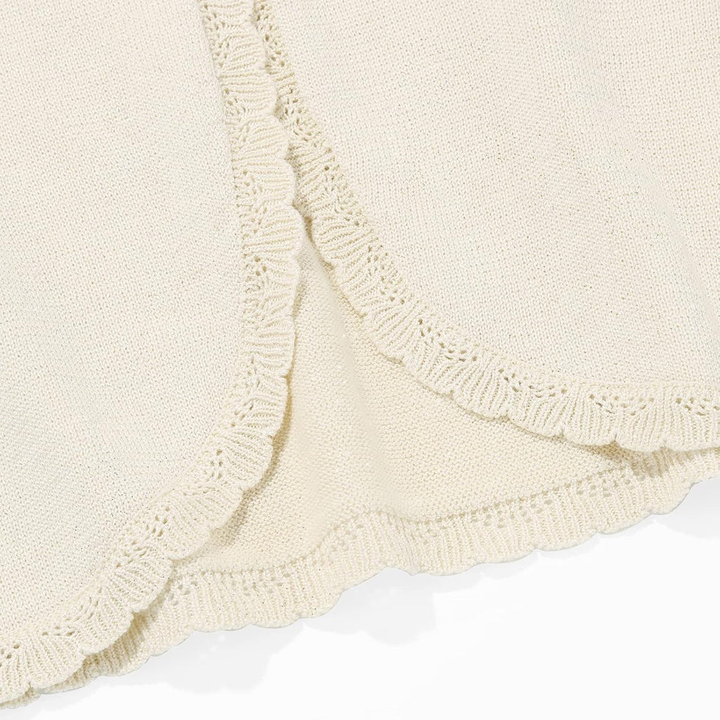 Bolero Ruffle Open Front Button Cover-Up