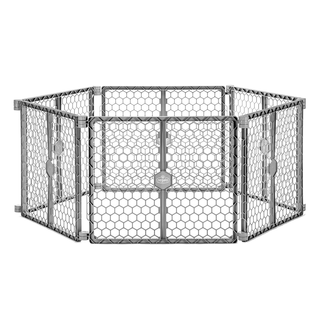 Safety 192" Plastic Super Wide Baby Gate & Play Yard with Door